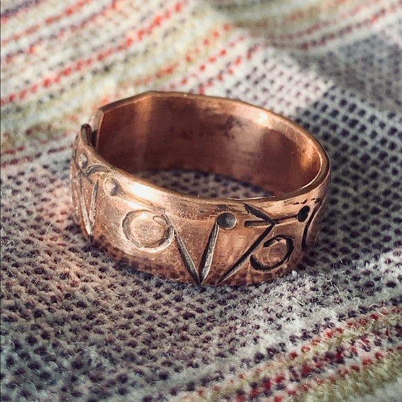 Etched Copper Ring - Picture 4 of 9